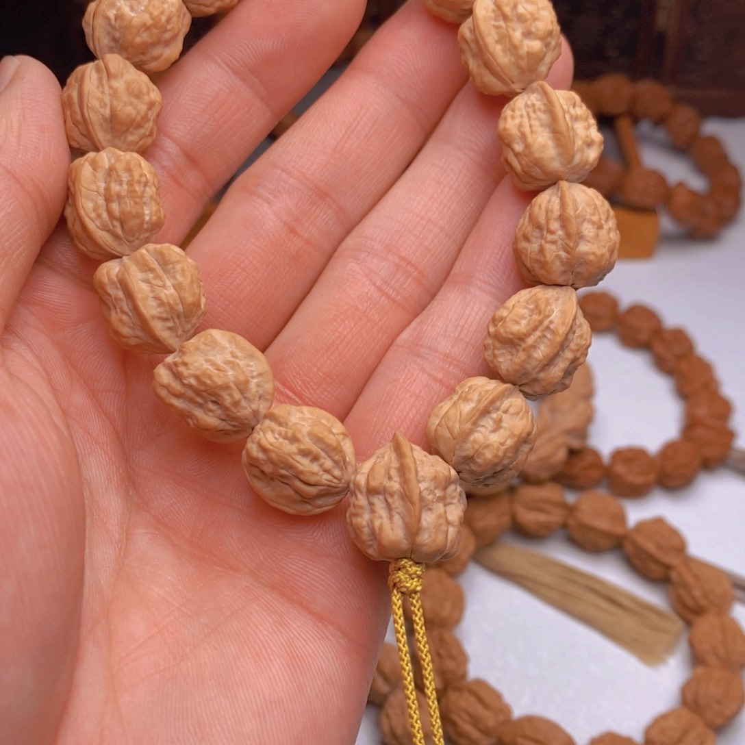 桃核手串货头矮桩大肚蛤蟆头尺寸15原皮