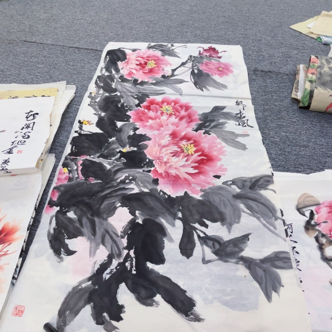 国画林彩霞老师四尺绘画作品