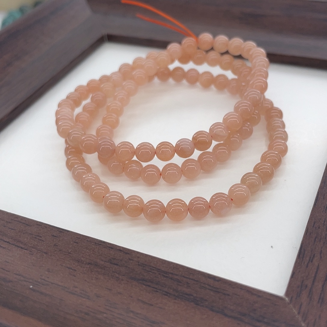 长石未镶嵌手链太阳石三圈