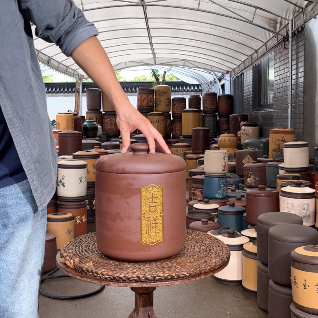 紫砂茶叶罐8 饼茶叶罐