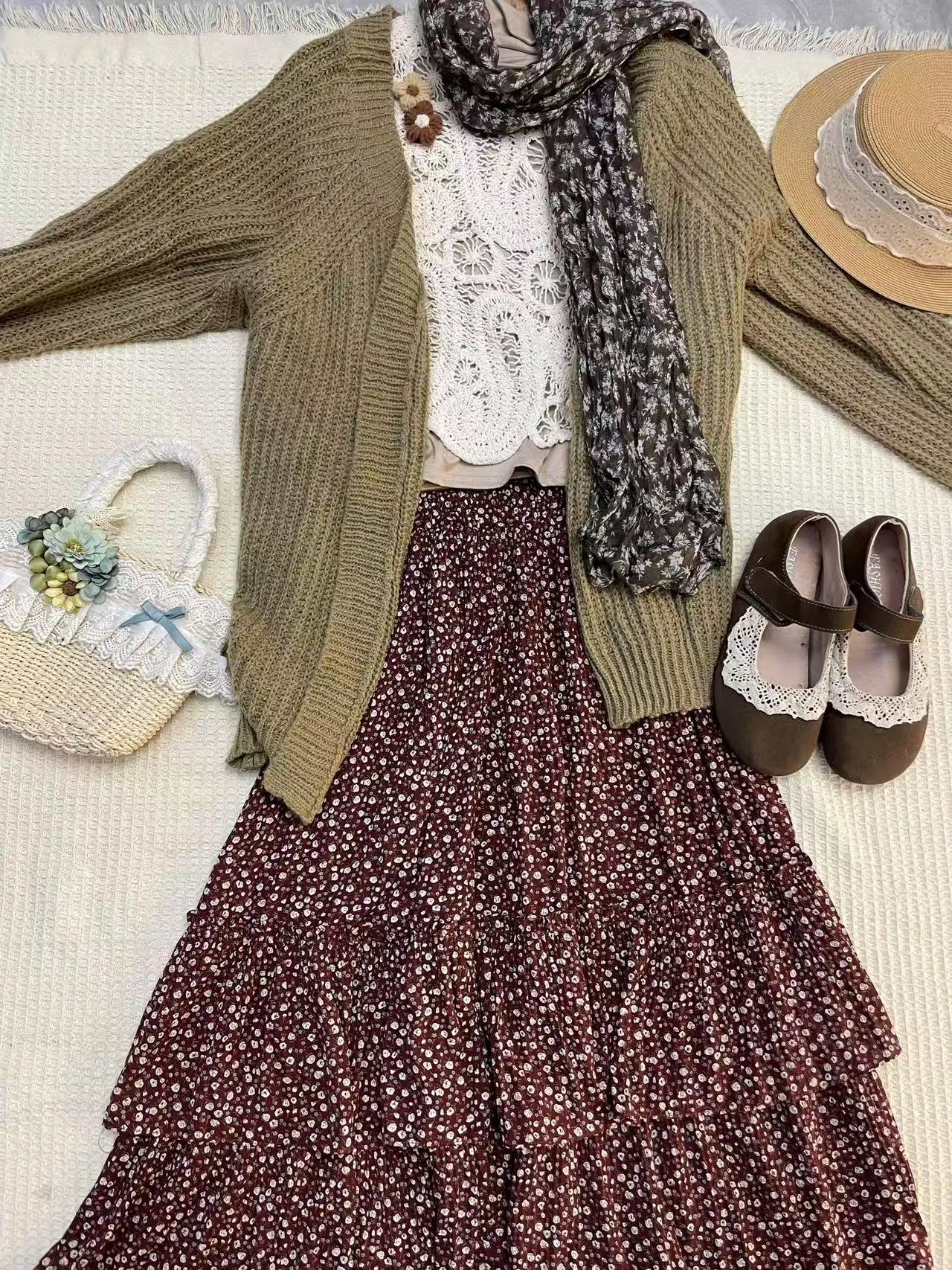 品牌孤品/日单/毛衣洋气外套亚文化涩谷辣妹日系吊带连衣裙短裙