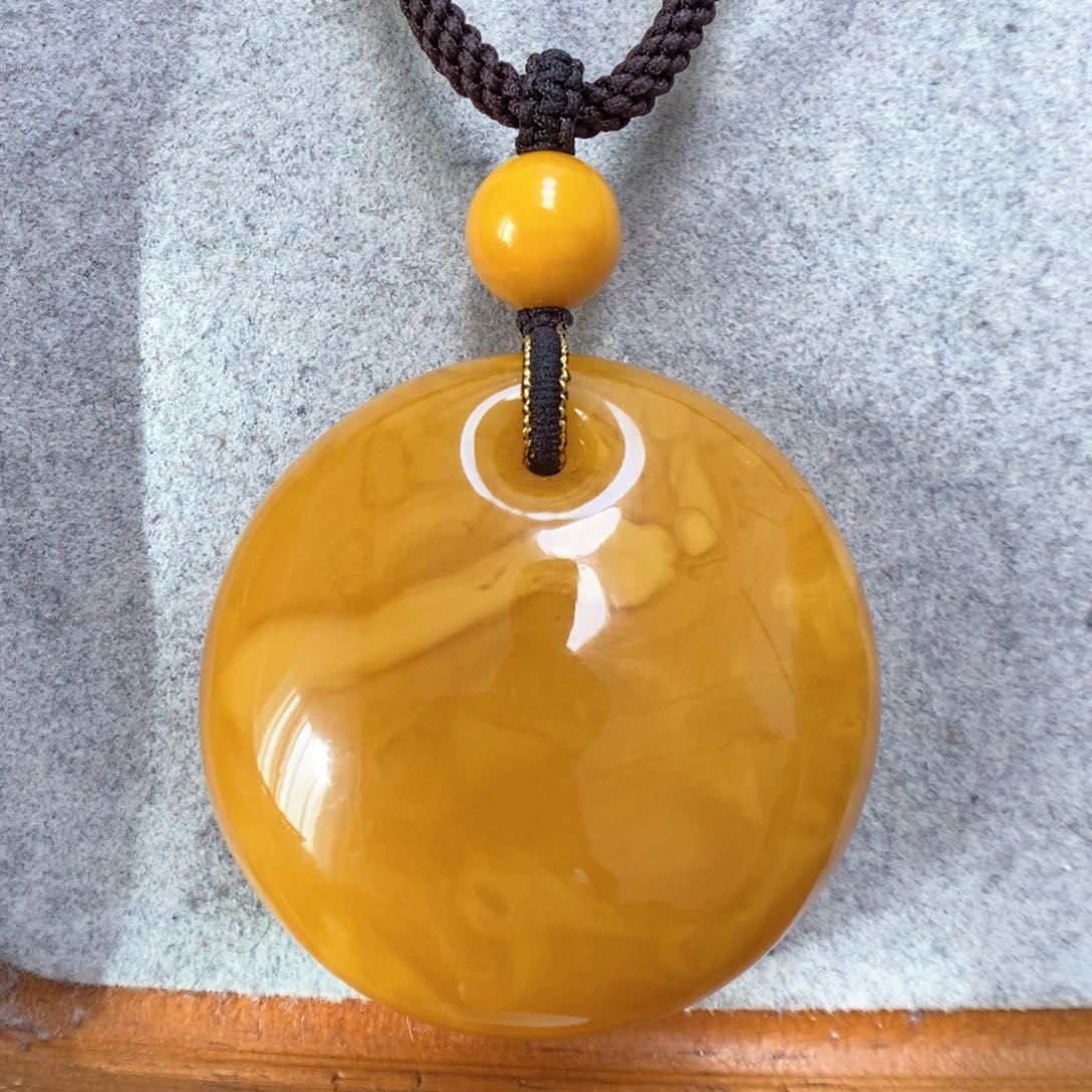 蜜蜡手串未镶嵌蜜蜡吊坠