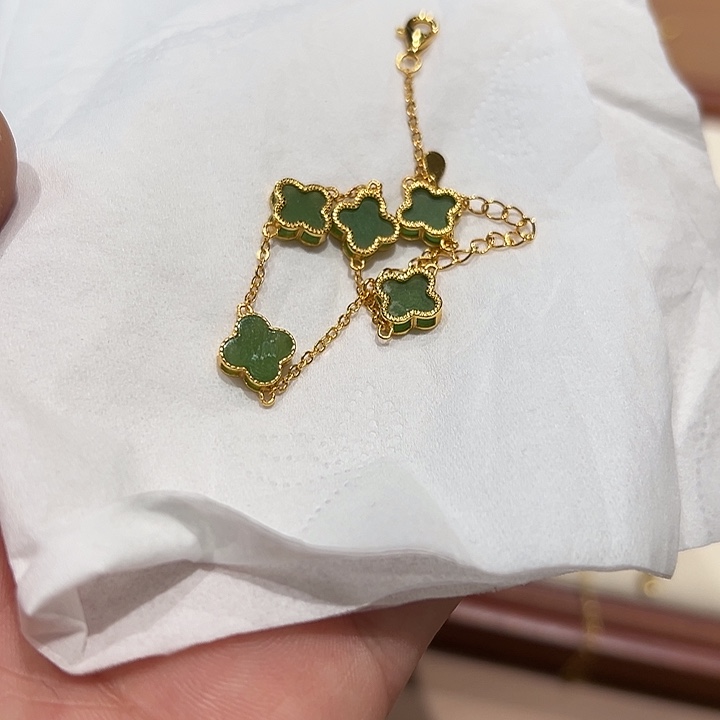 和田玉银S925镶嵌手链