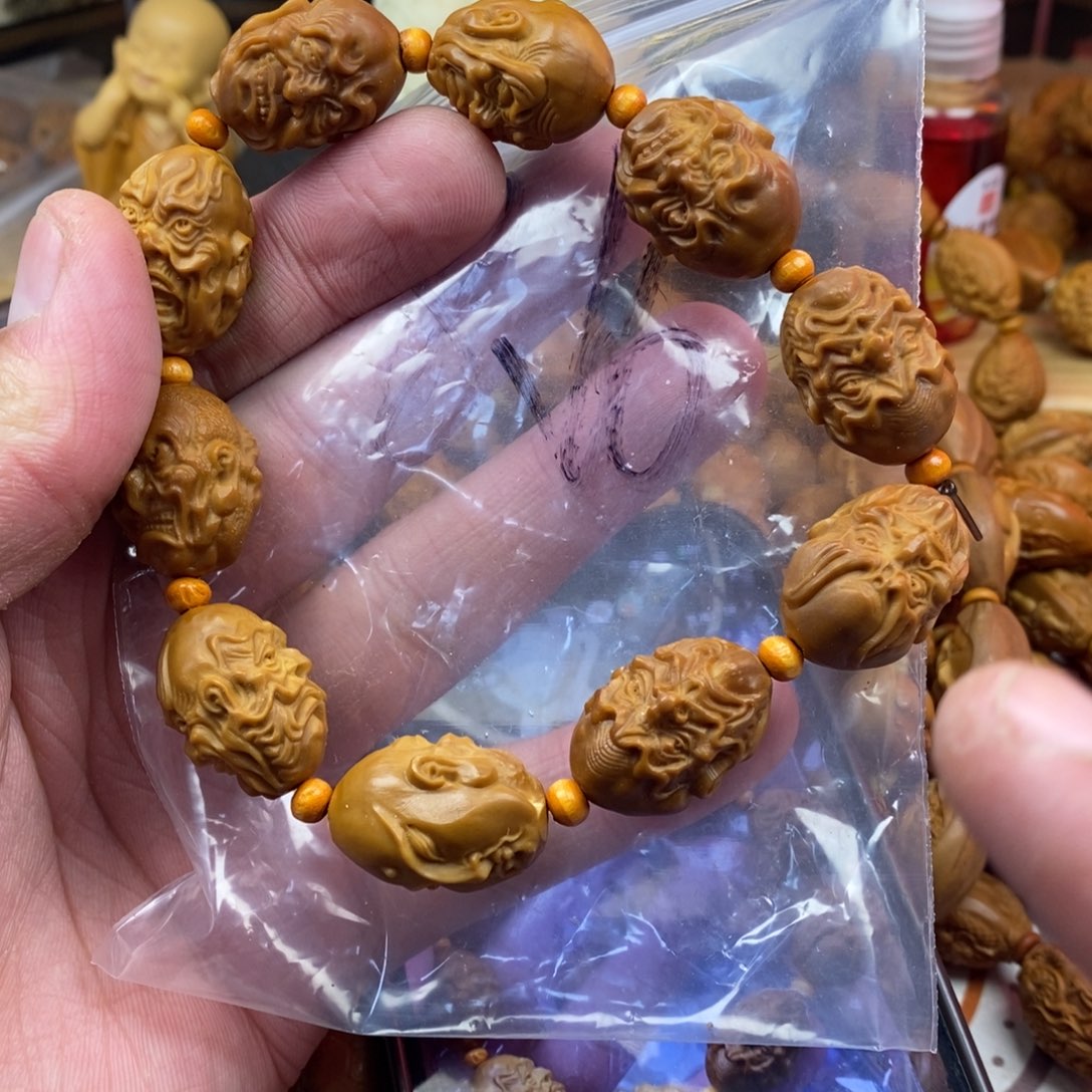 橄榄核手串/手链橄榄核雕刻工艺手串7