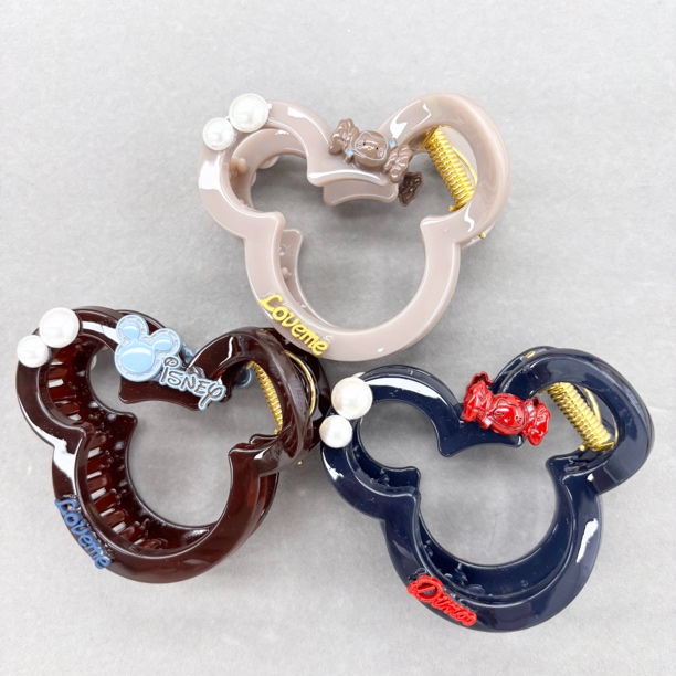 L872夕洛重工款熊头抓夹千金风原创设计女抓夹发夹鲨鱼夹