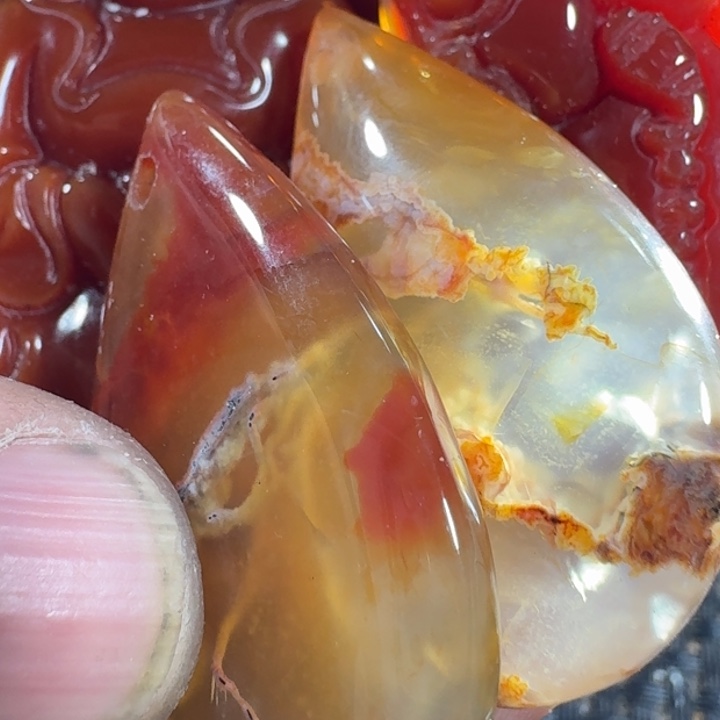 小***明玛瑙/玉髓未镶嵌颈饰