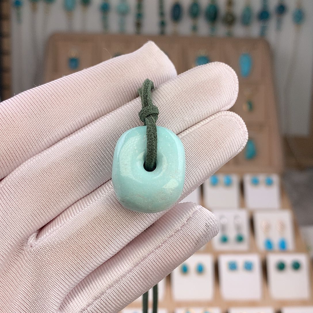 绿松石未镶嵌项链