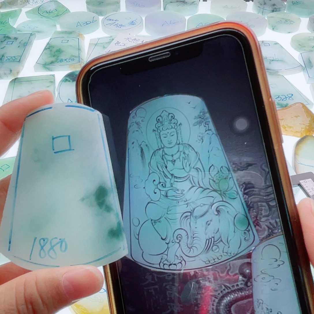 定制翡翠未镶嵌天然缅甸翡翠A货