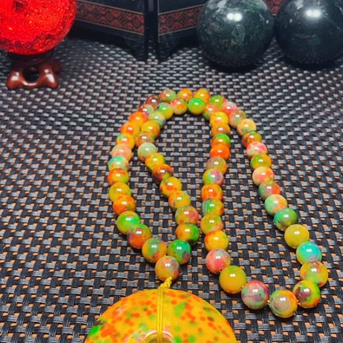 【闪购商品】未镶嵌颈饰玛瑙/玉髓七彩药王项平10