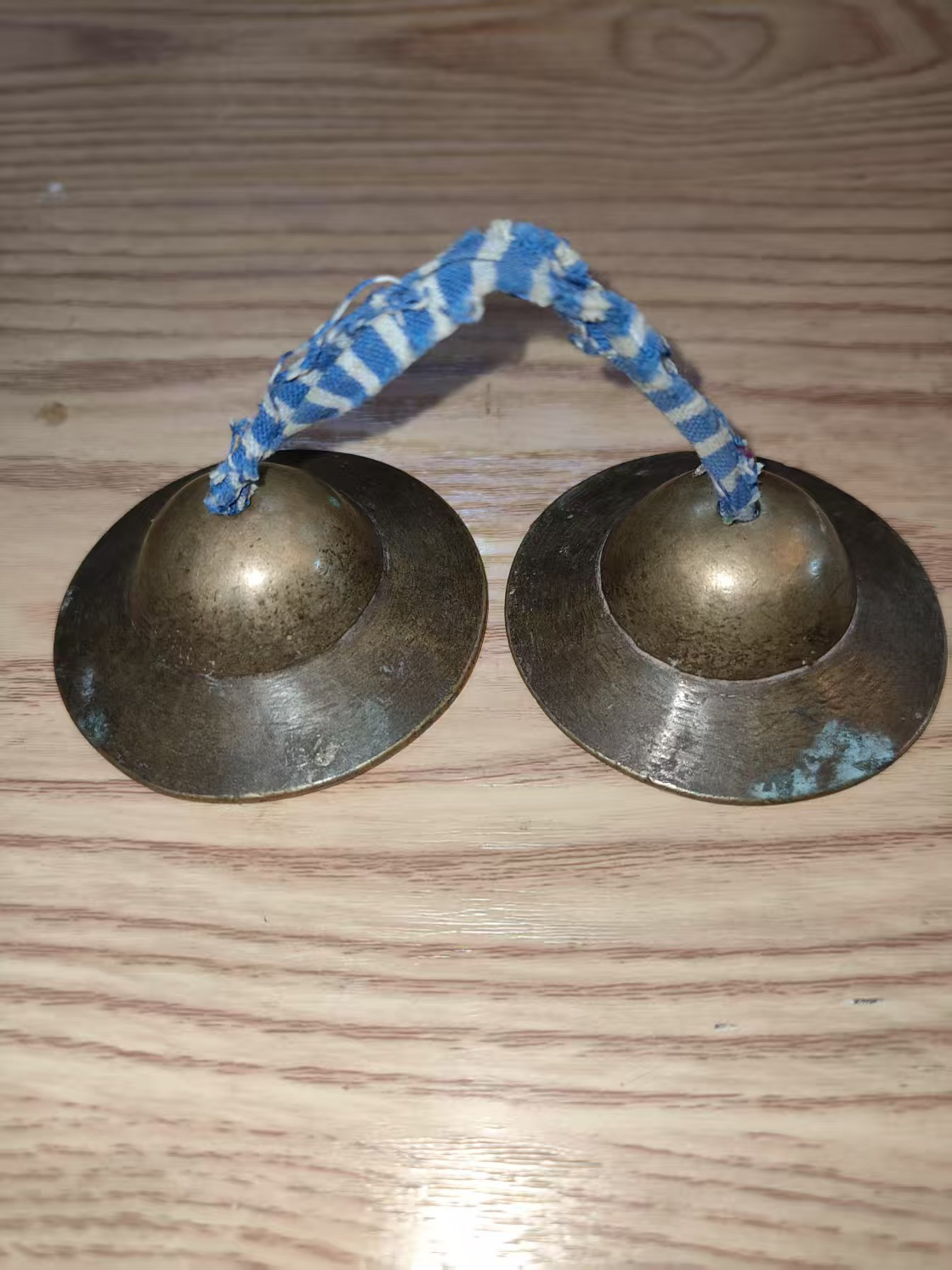 民国左右铜制作插插民俗乐器