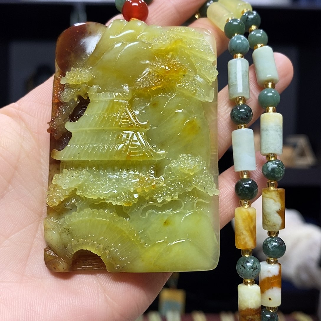 岫玉挂件吊坠未镶嵌