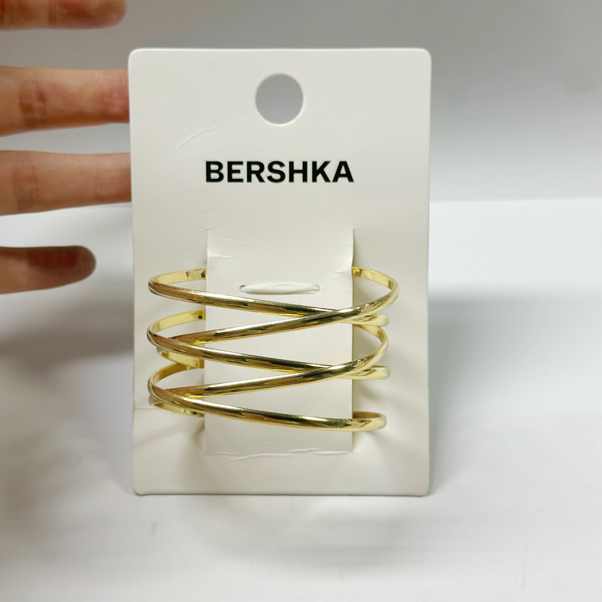 铁合金手镯 BSK金色简约手镯