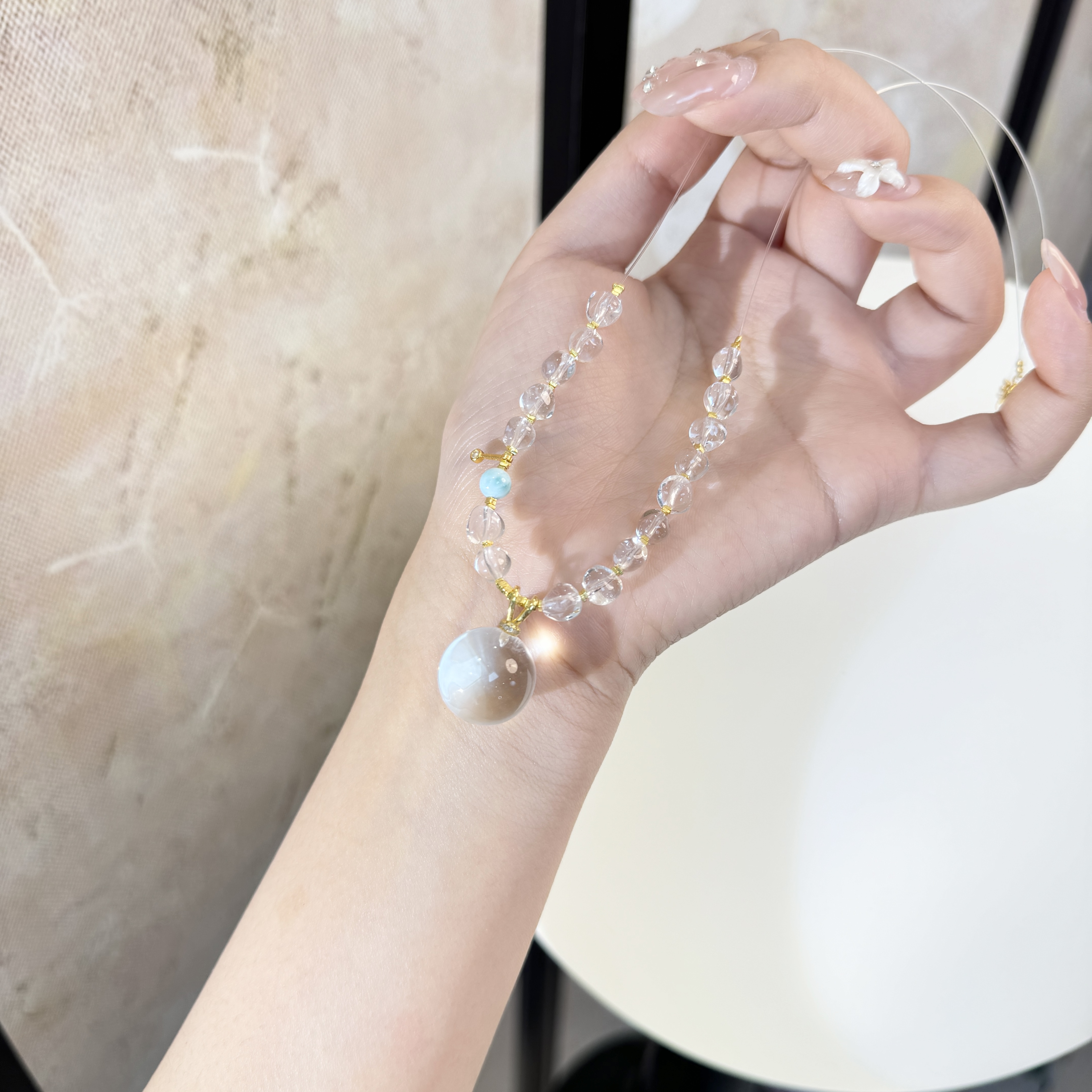 源源手作*璃星项链E FL73