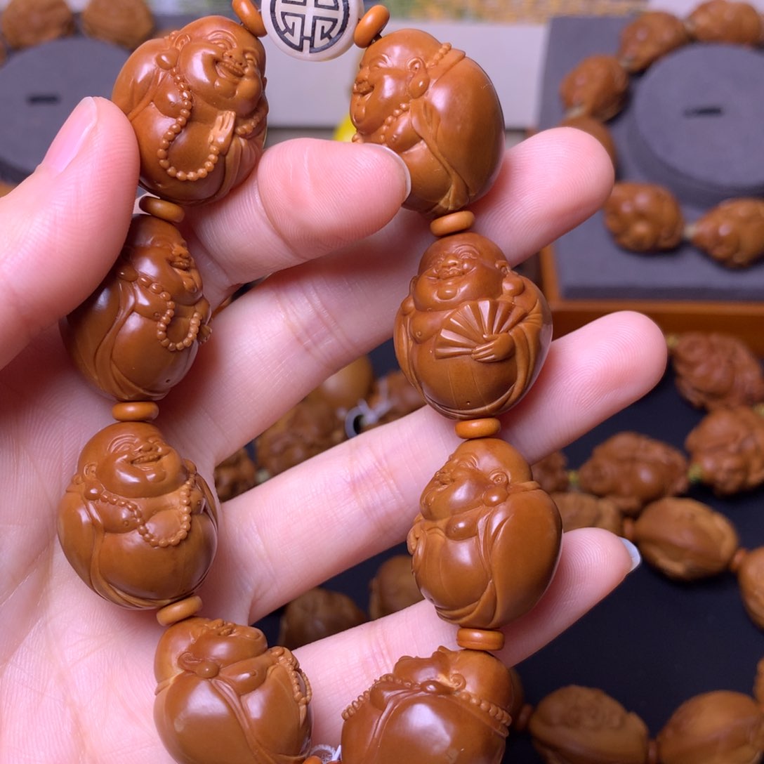 橄榄核手串/手链弥勒佛