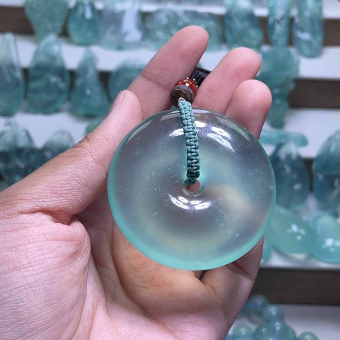 蛇纹石玉颈饰未镶嵌༺***༻