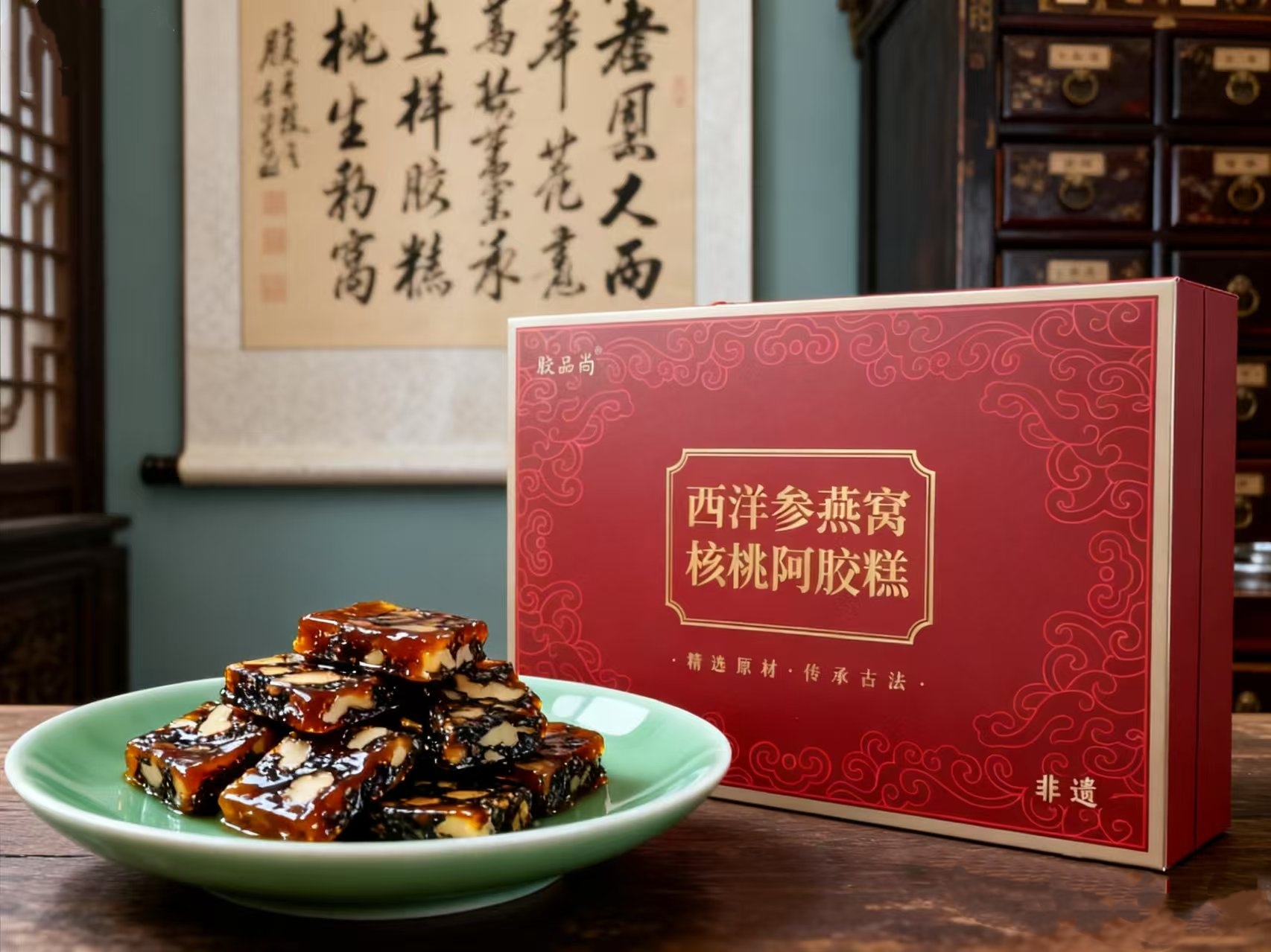 精品滋补参燕窝阿胶糕