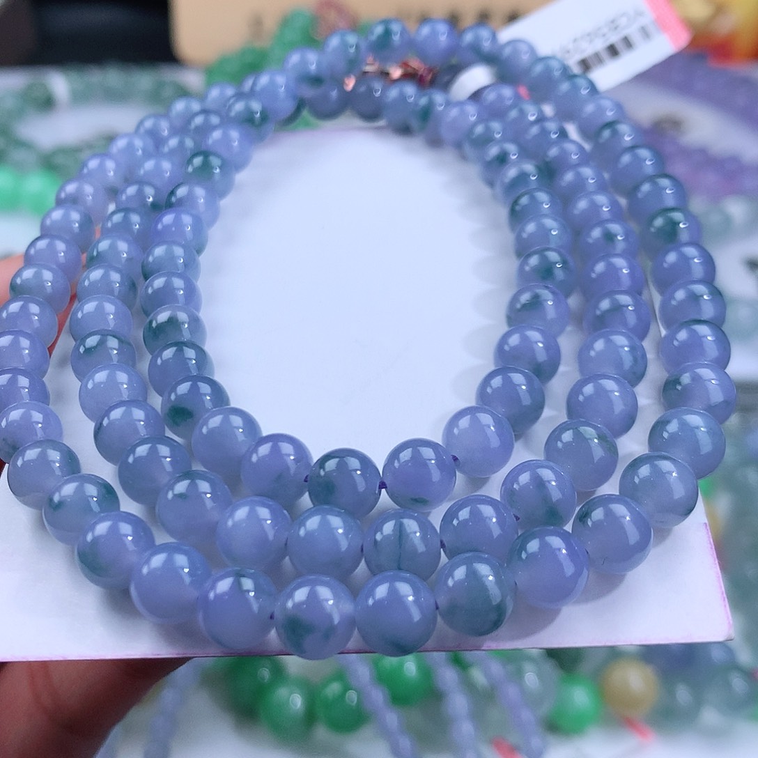 翡翠手链未镶嵌卡6.6mm