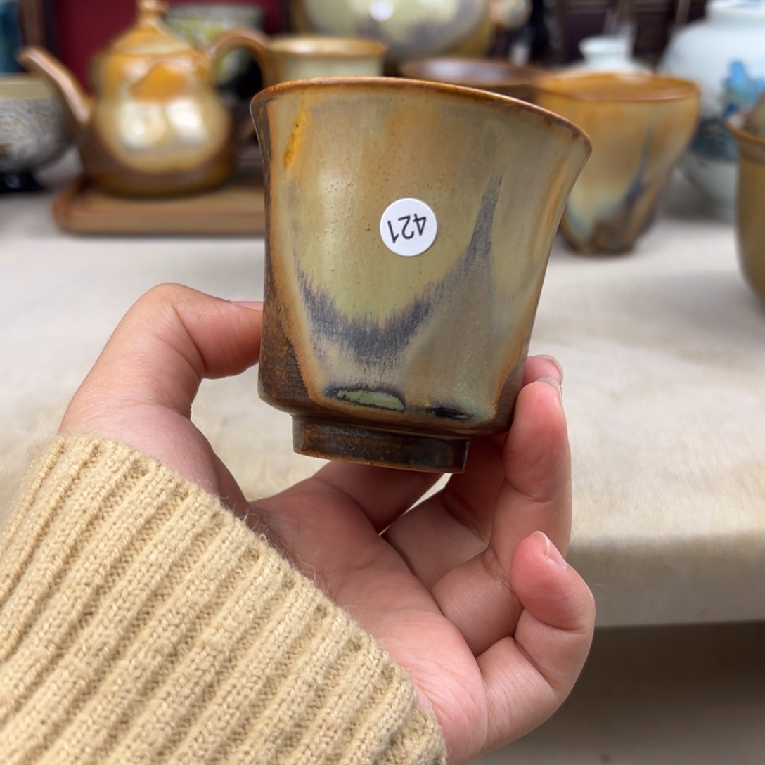 杯纯手工柴烧主人杯