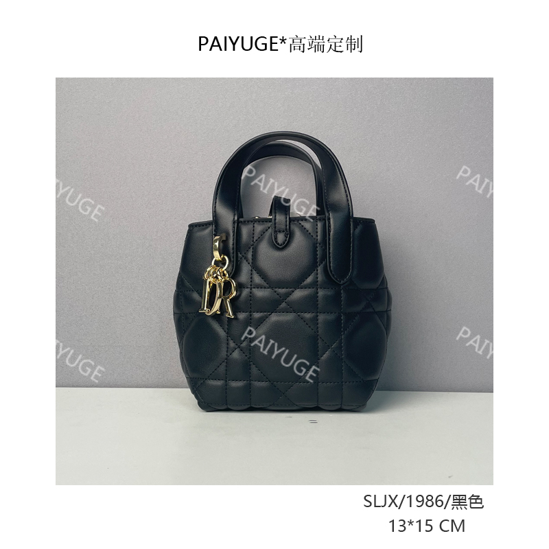 SLJX/1986/黑色 Paiyuge高端订制女士手提单肩包斜挎包1986孤品