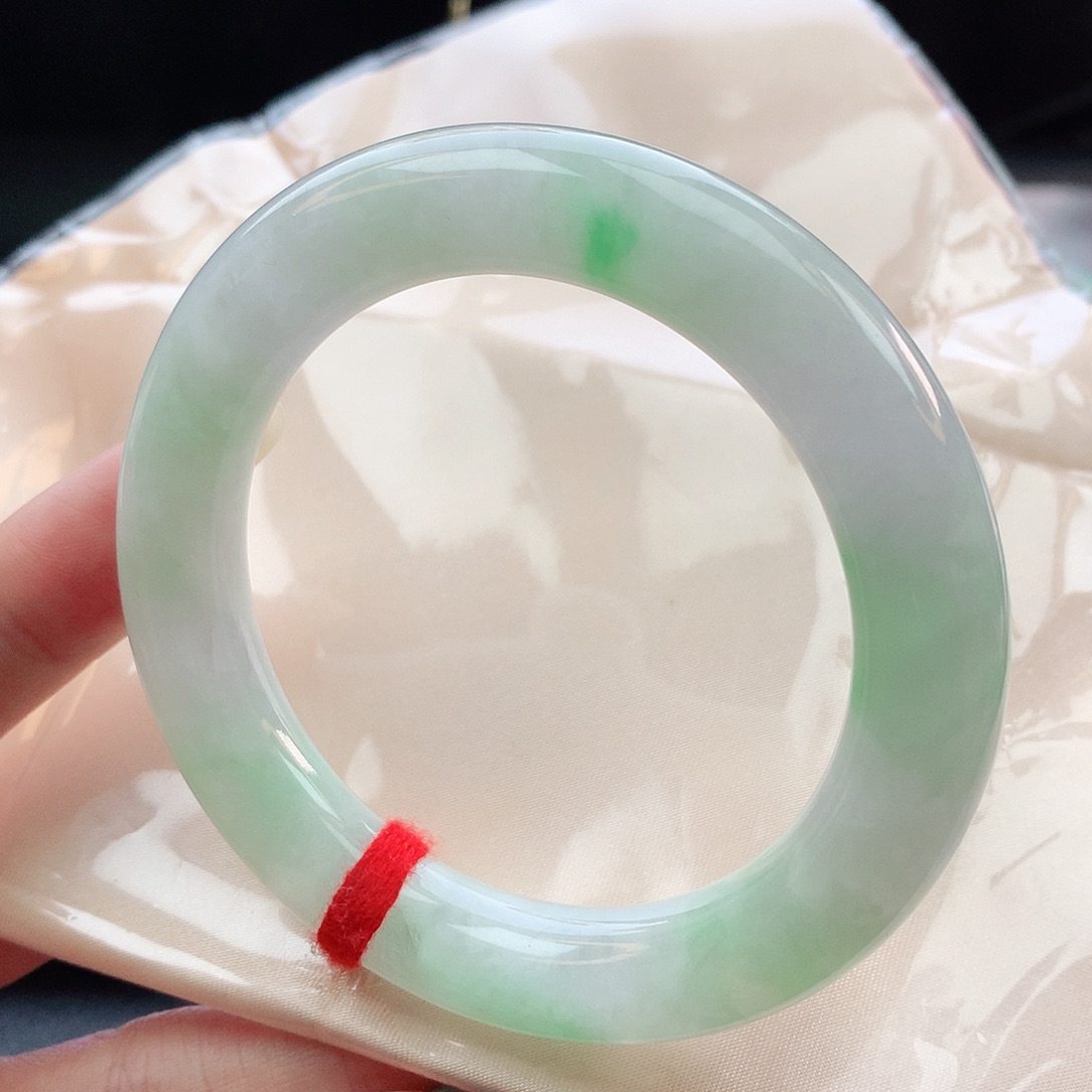 翡翠手镯未镶嵌57圆条880763