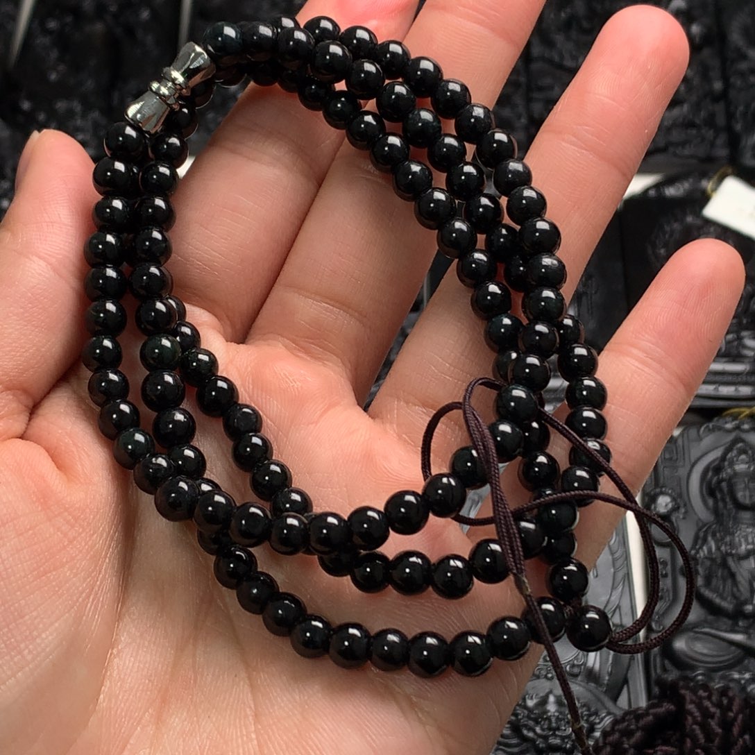 翡翠未镶嵌颈饰天然a货钢琴黑挂件