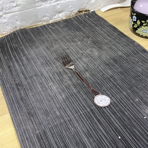 微瑕，不能明火，口径14厘米，8个叉不锈钢