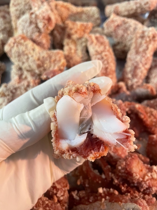 福州特色美食酒糟鳗炸糟鳗鱼连江特产扑鱼