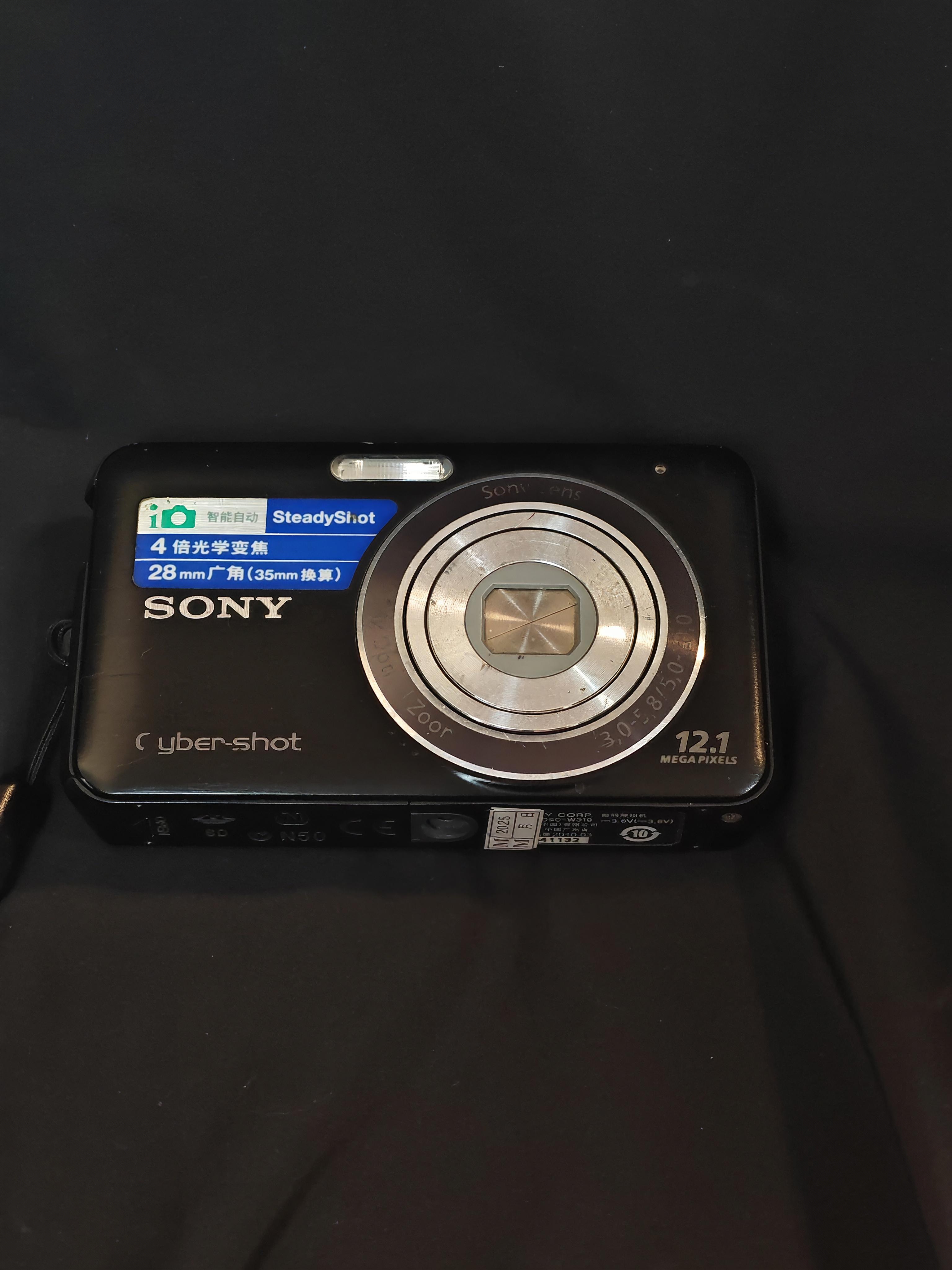 9新 Sony/索尼 w310 黑色 1200w像素 复古ccd数码相机