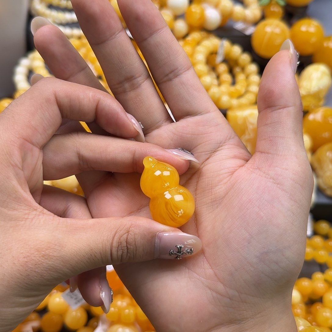 未镶嵌琥珀珠宝奇石葫芦