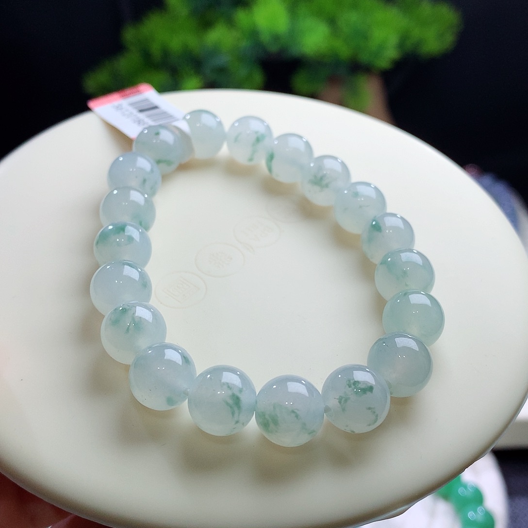 未镶嵌手串翡翠卡10mm