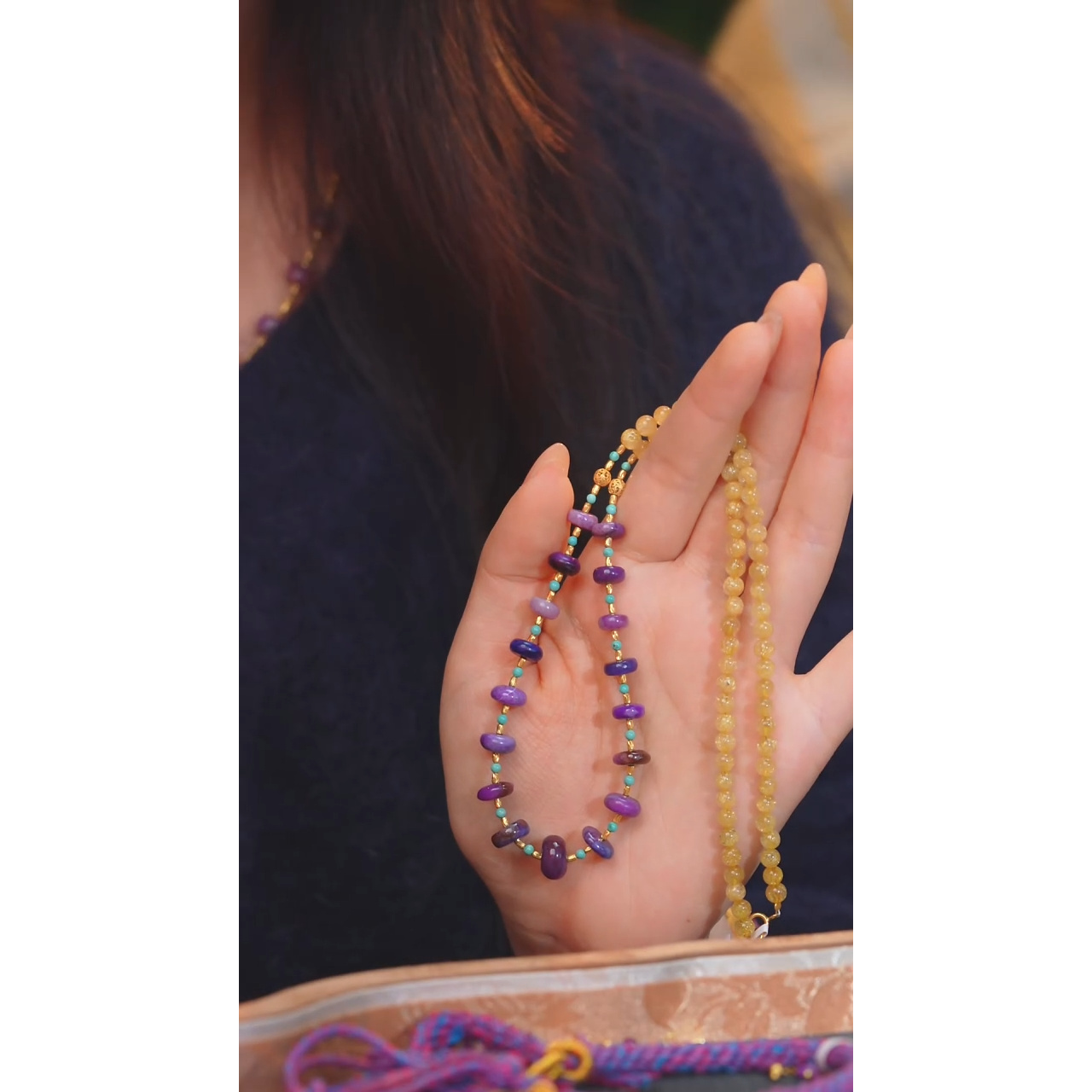 苏纪石（舒俱来）项链18K金镶嵌多样性发@@P0476