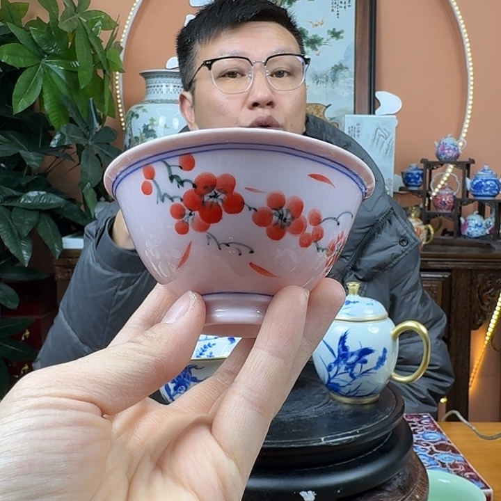 陶摆件景德镇陶瓷手工杯子