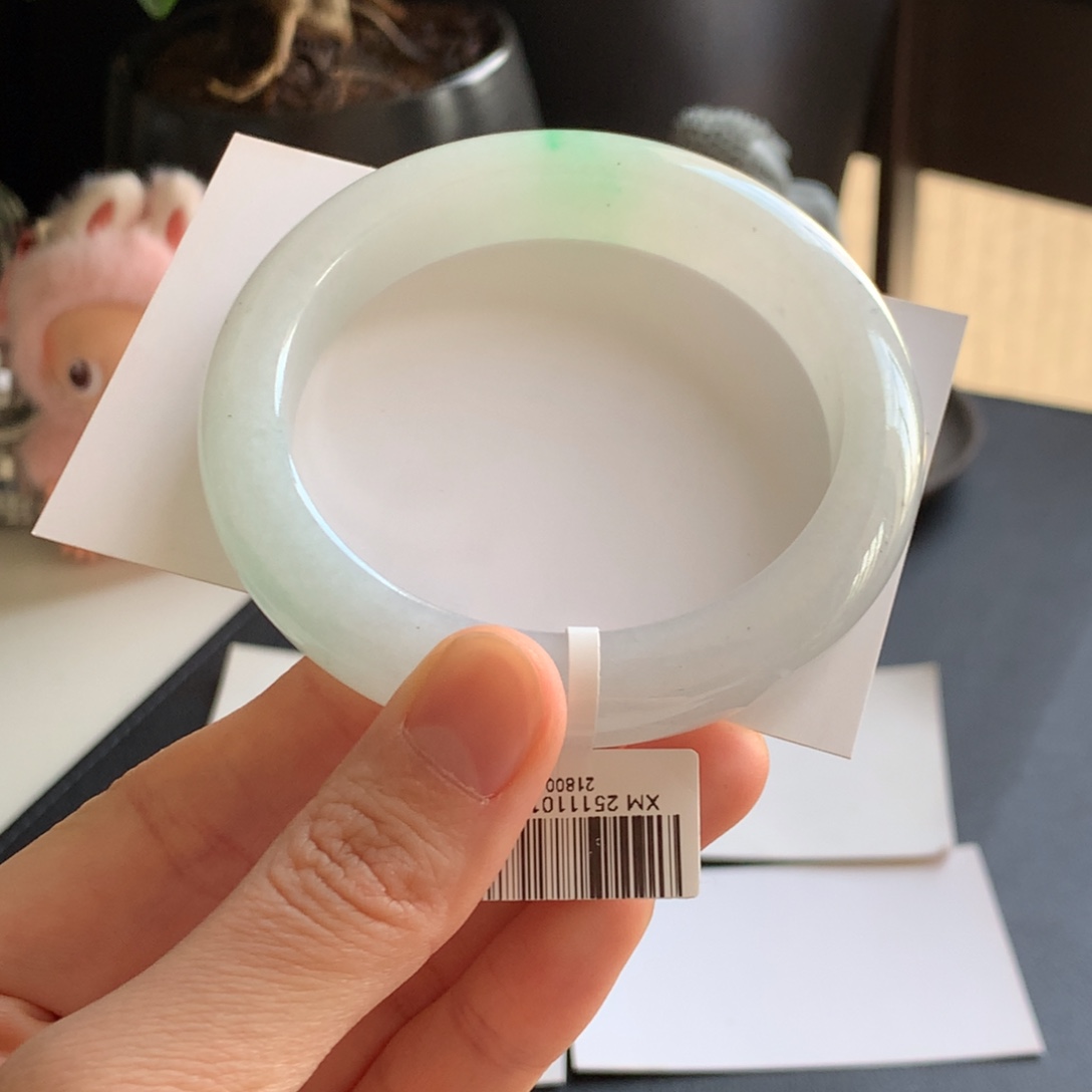 我****翡翠未镶嵌手镯正圈59