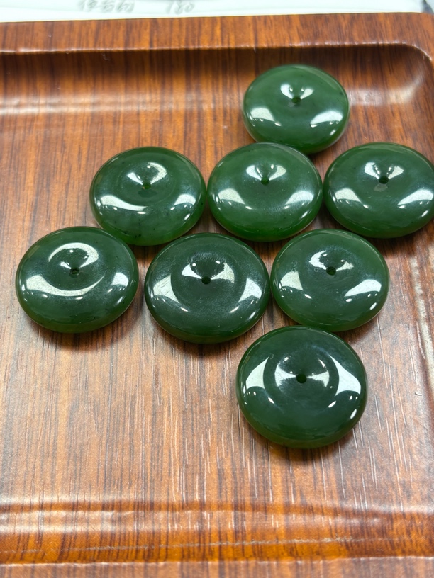 和田玉碧玉2.5平安扣吊坠（多样性发货发其一）