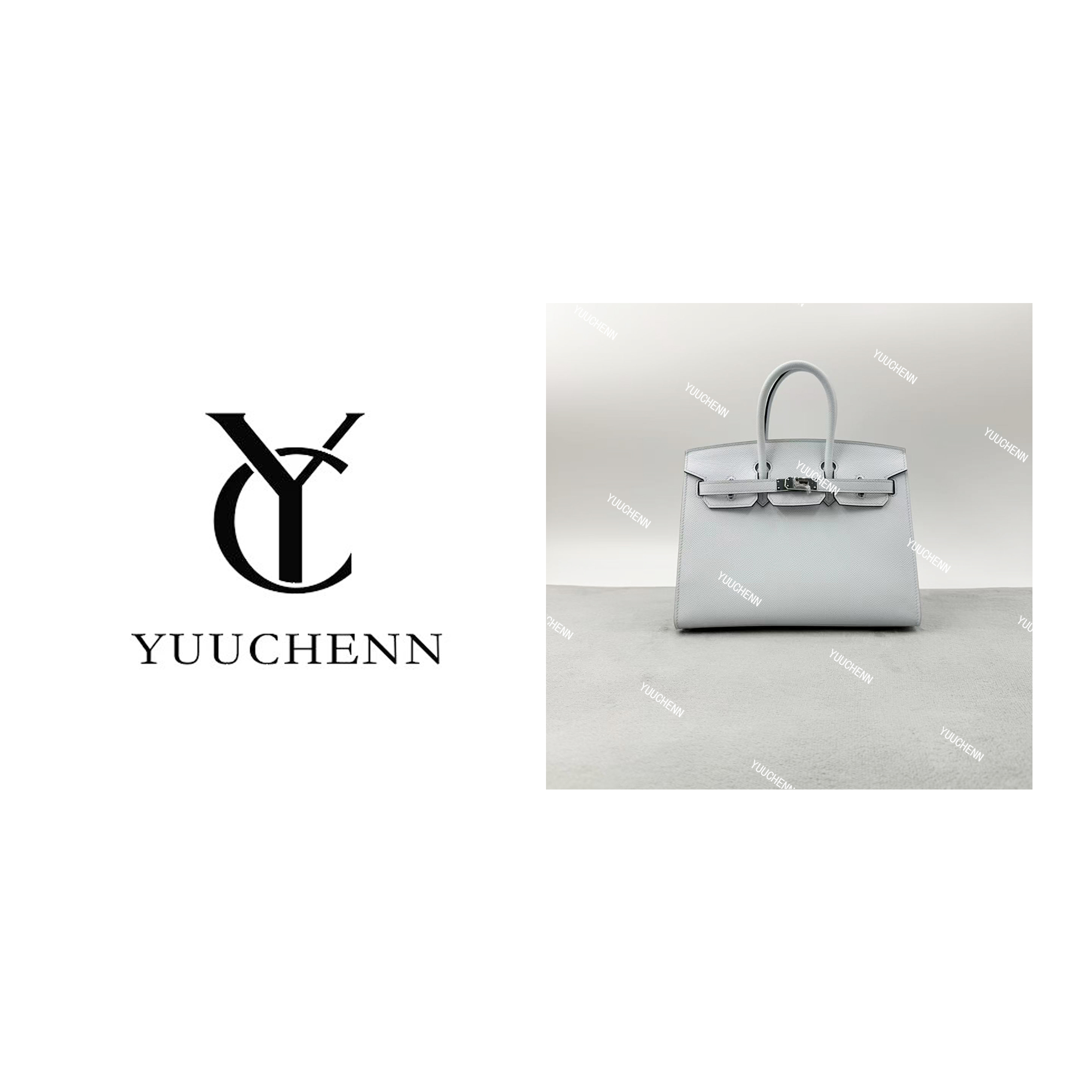 YUUCHENN【手工定制】25cm原创设计高定真皮包 HH6913