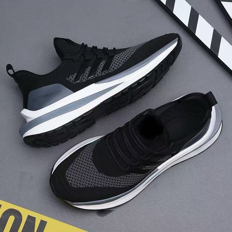 2025夏季新款男士百搭软底透气网面吸汗防臭防滑耐磨休闲运动鞋