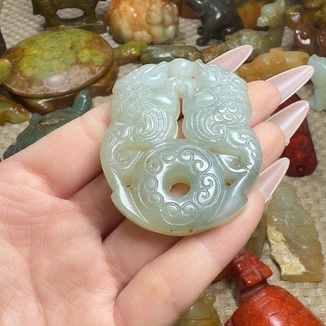 白玉菩提吊坠挂件