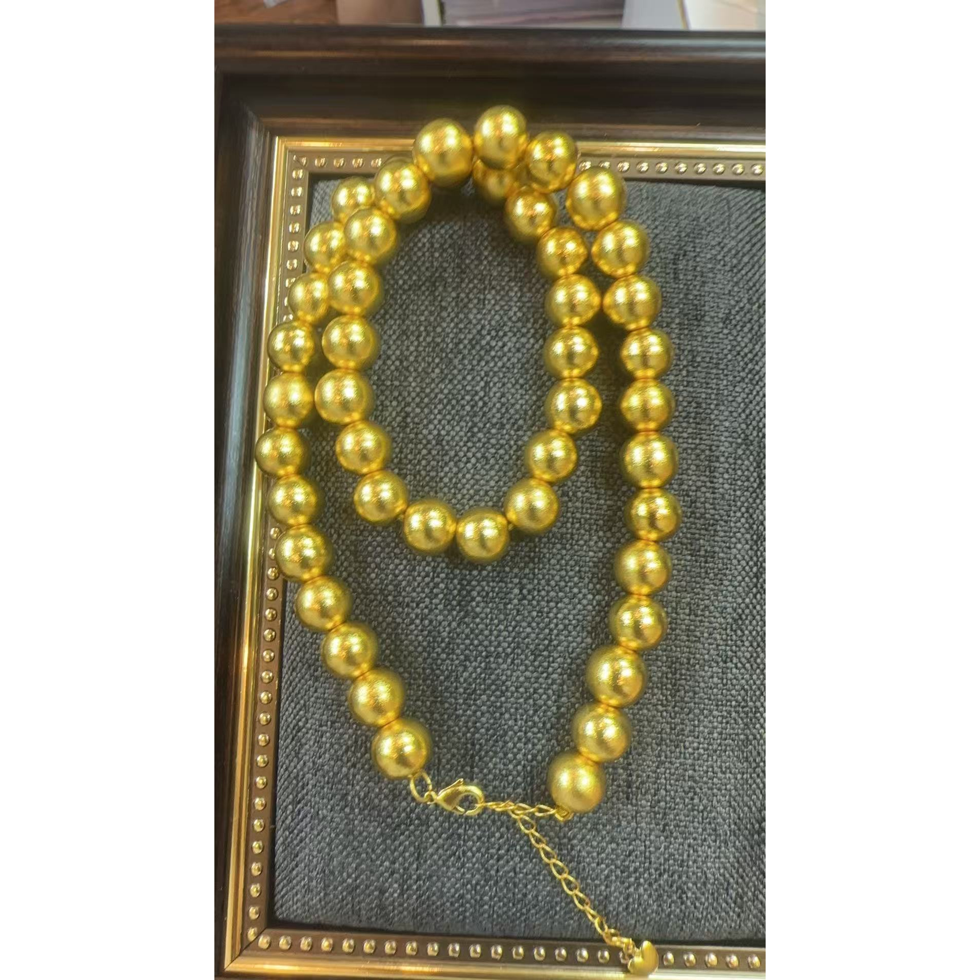 光珠项链999时尚气质百搭轻奢A38