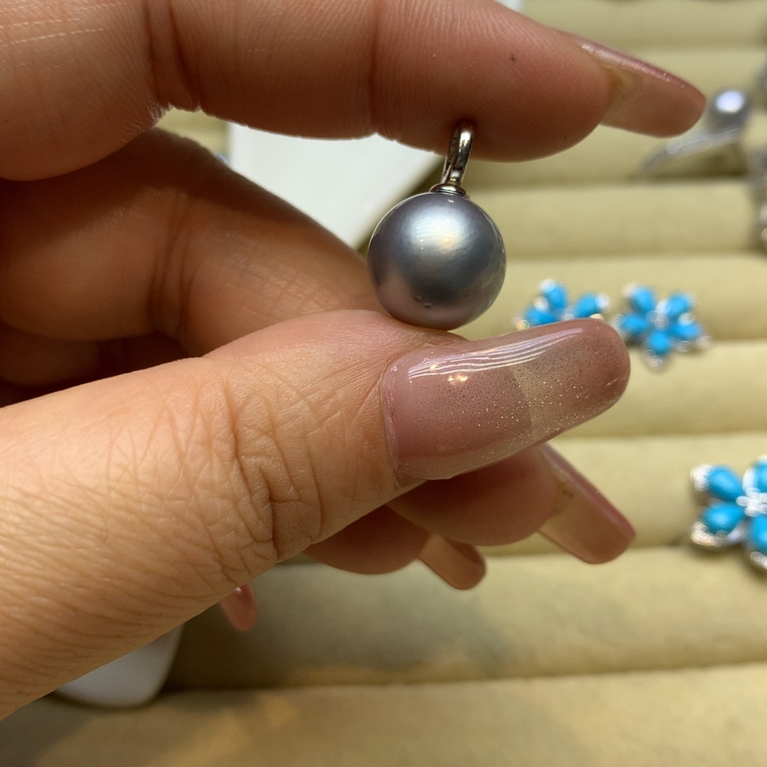 颈饰银S925镶嵌海水珍珠