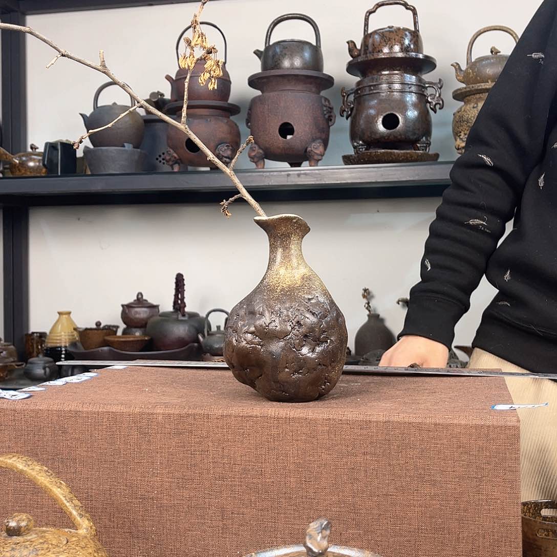 紫泥茶壶 紫砂粗陶茶器