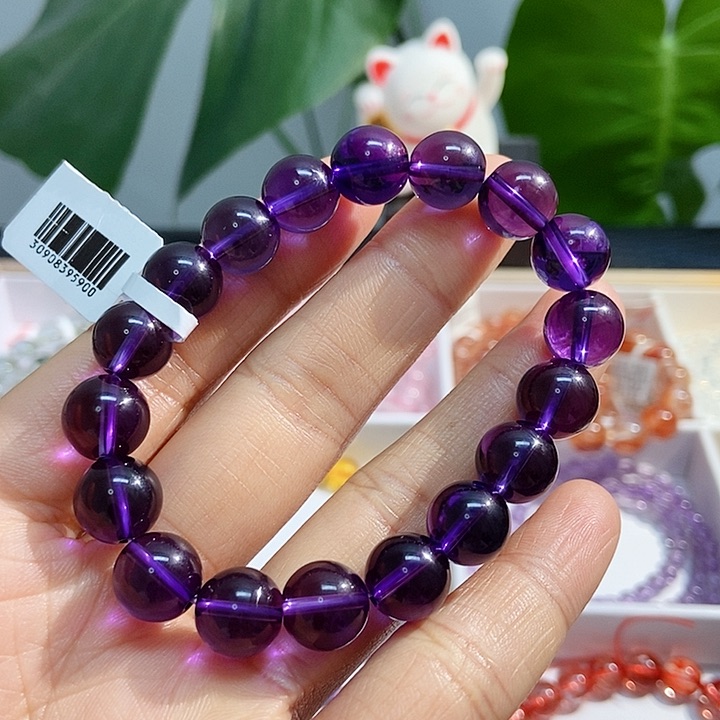 水晶手链未镶嵌紫水晶10