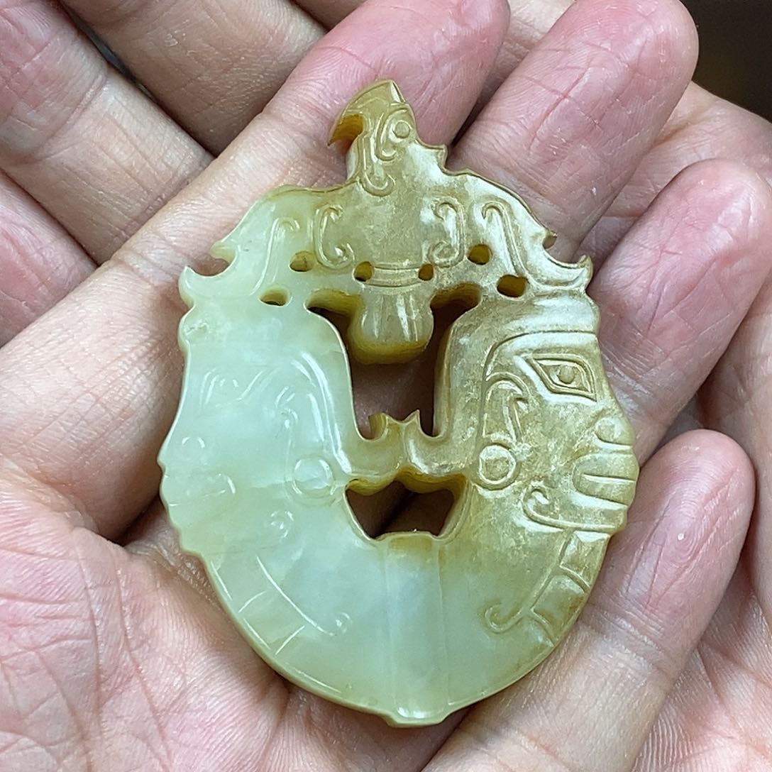 和田玉（糖玉）挂件未镶嵌莱****店