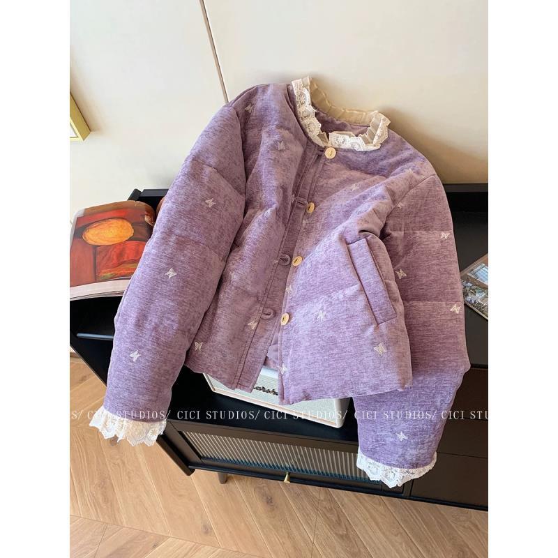 【加棉】小蝴蝶--新中式加棉设计师高定轻奢宽松休闲复古圆领国潮