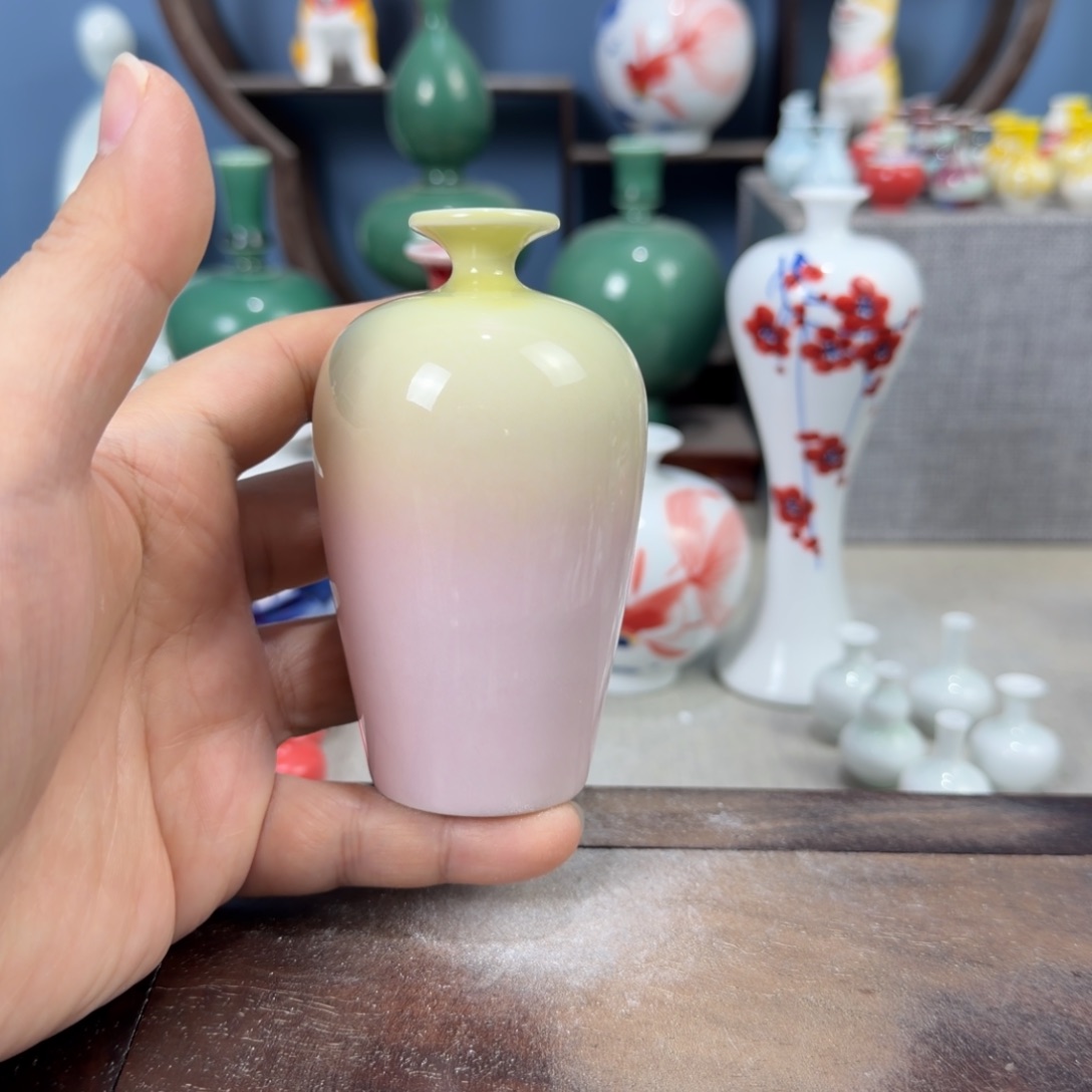 陶瓷手工小花器摆件