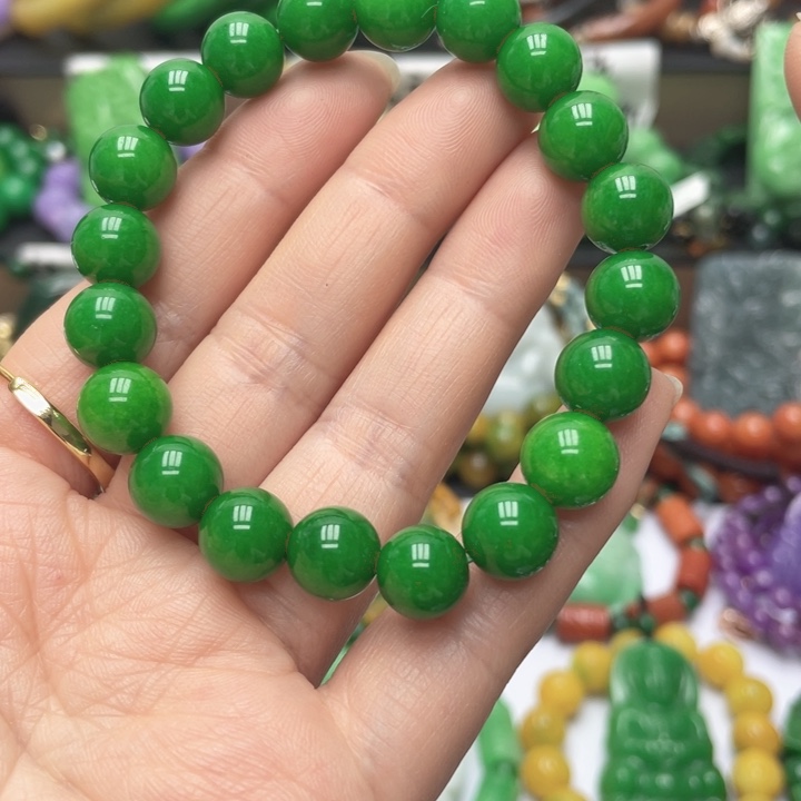 翡翠未镶嵌手链手链43