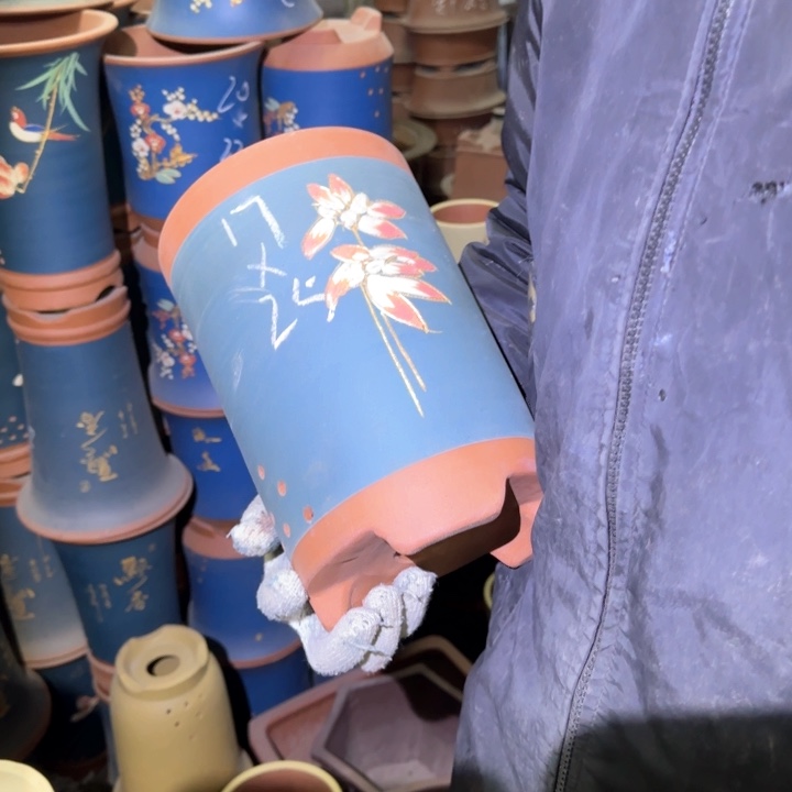 紫砂花盆紫砂花盆