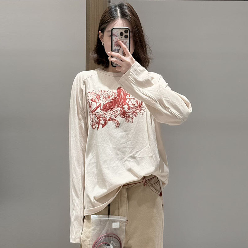 【现货】AVVENN胶囊系列设计师品牌26早春新品印花T恤上衣宽松长袖