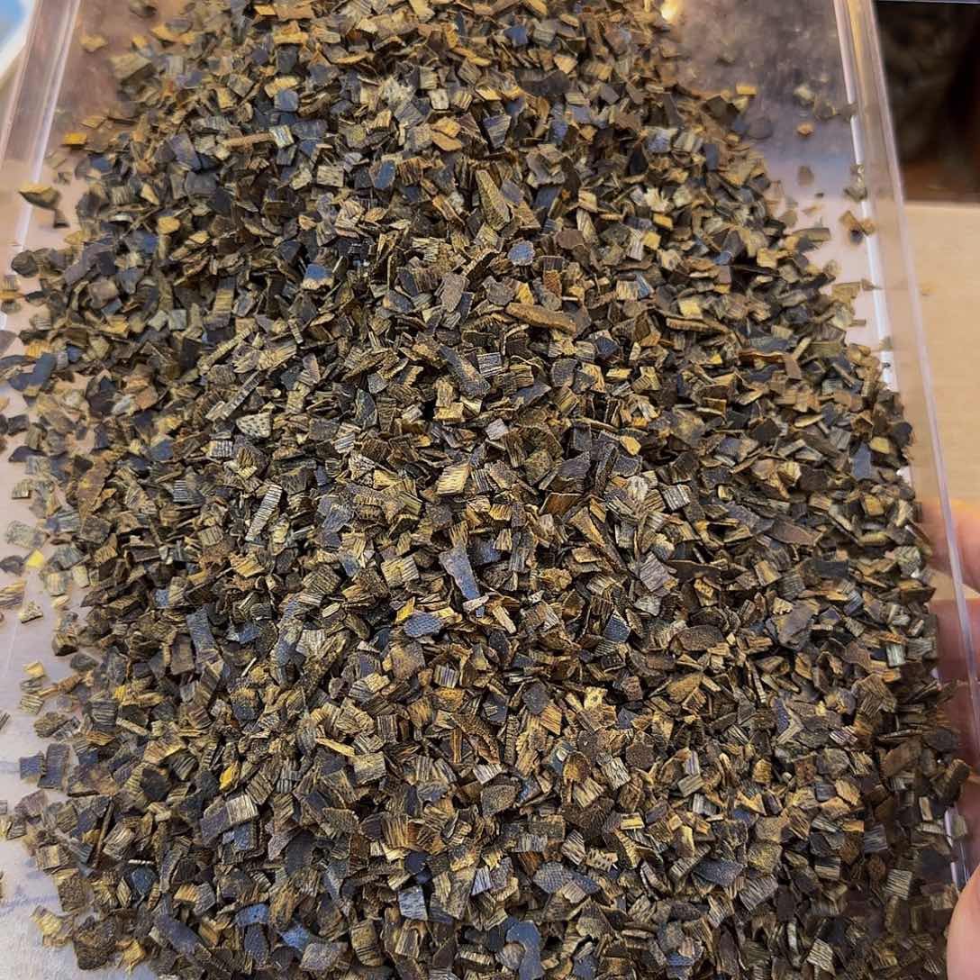沉香沉香碎屑金沙叶品种高油碎料100g