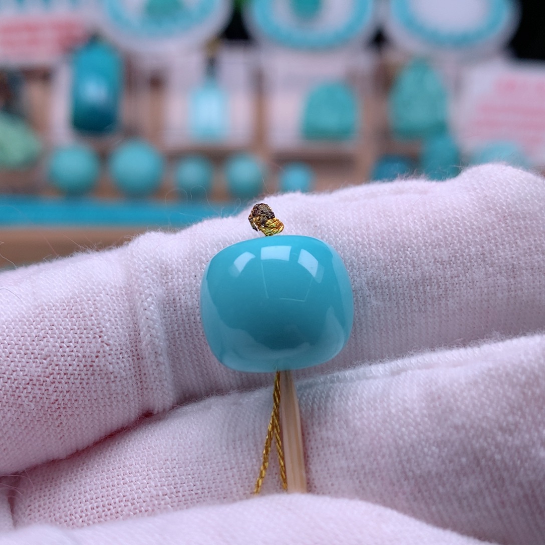 绿松石未镶嵌珠宝奇石14.5mm