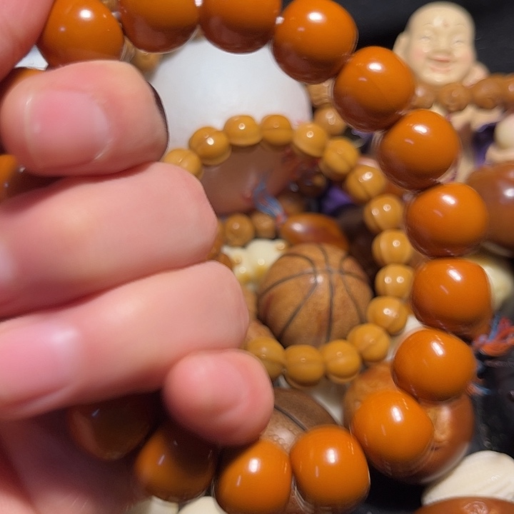 敬***然橄榄核手串/手链猴头1.56老型微瑕